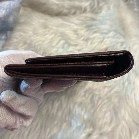 Dunhill Burgundy/Wine colored leather long bifold wallet Unisex - Picture 14 of 16